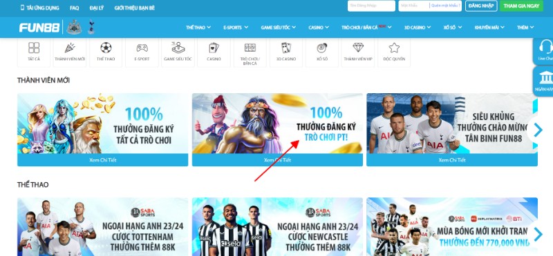 Ưu đãi khủng từ nhà cái cho anh em tham gia sảnh PT 